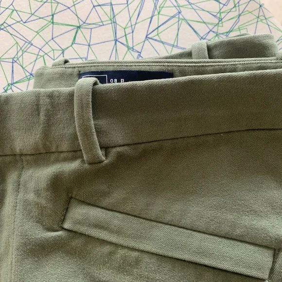 Gap Skinny Ankle Pants Olive Size 8R - Picture 5 of 5